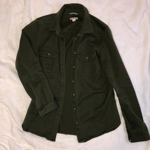 Hunter Green Button Down Jacket
